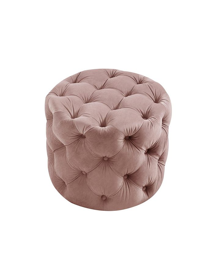 Inspired Home Marianna Velvet Ottoman Macy's