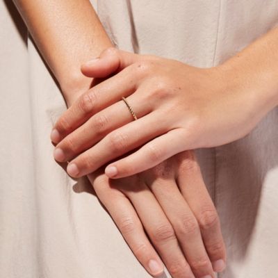 Twisted Adjustable Ring - Rope Mini