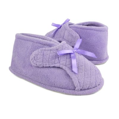 Women's Micro Chenille Adjustable Bootie Slippers