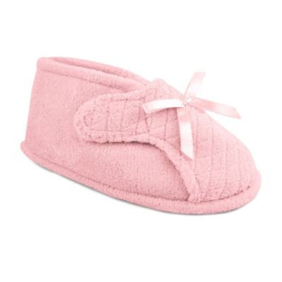 Women's Micro Chenille Adjustable Bootie Slippers