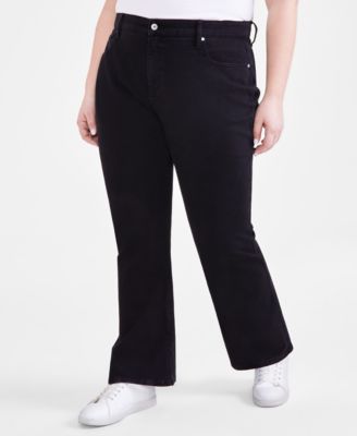 Style & Co Plus Size Mid-Rise Curvy Bootcut Jeans, Exclusively at Macy's