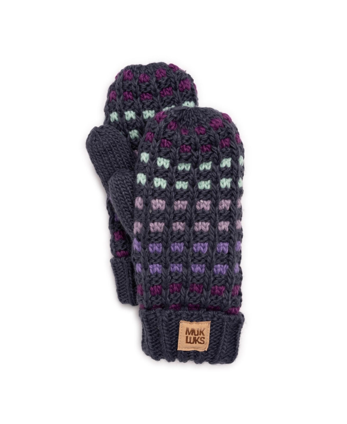 Women's Striped Mitten Gloves, Twilight Mult, One Size - Twilight mult