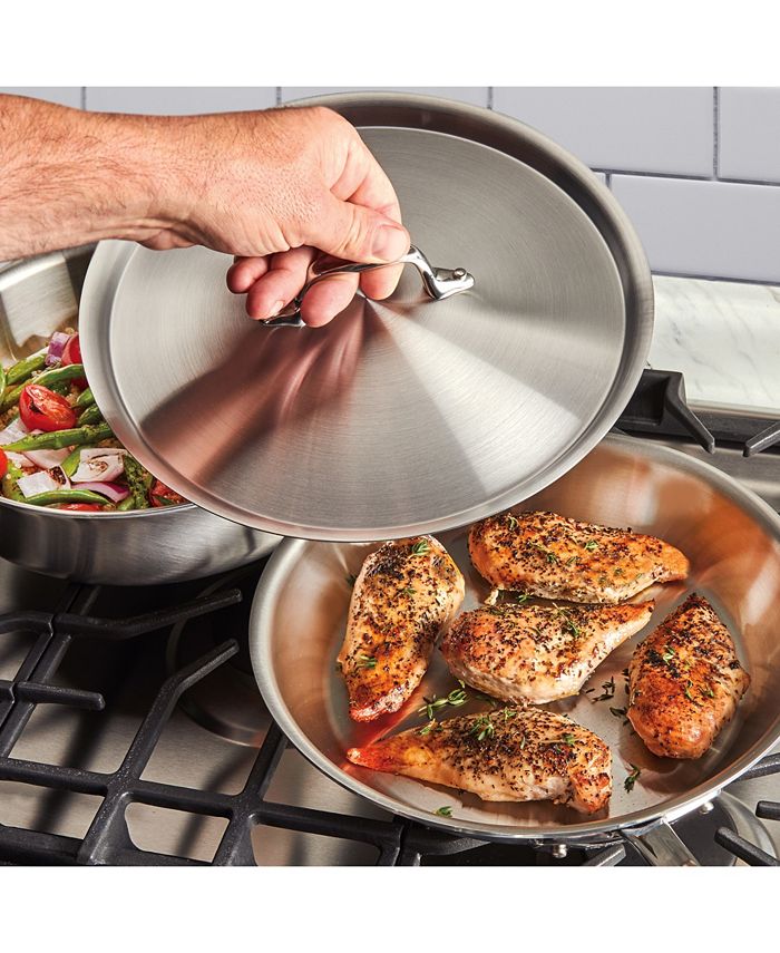 All-Clad Tri-Ply Stainless Steel 10 inch Frying Pan w/Lid (41106) 