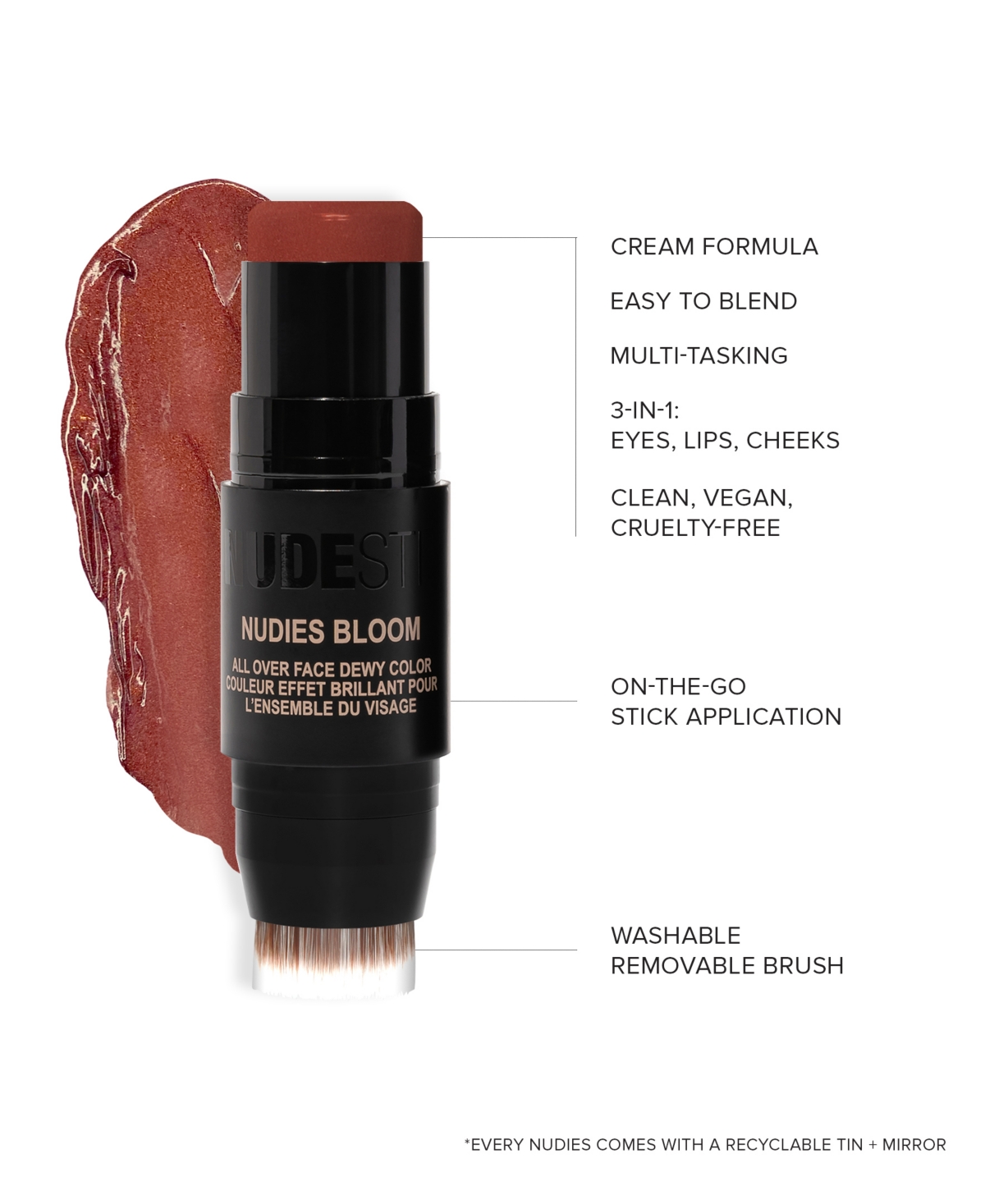 Nudestix Nudies Bloom -(warm garnet plum)