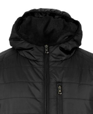 Men's Sherpa Lined Hooded Puffer Jacket