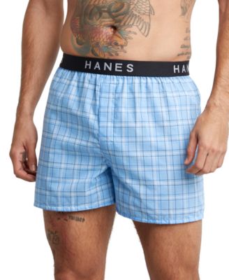 Hanes - Men's 6-Pk. Woven Boxers