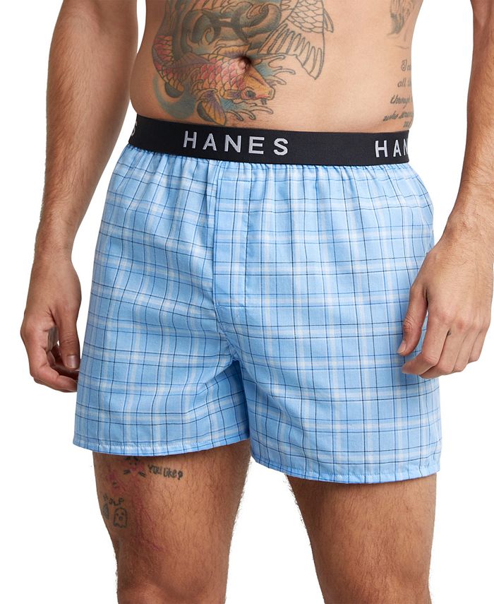 Hanes Men's 5+1 Bonus Pack Woven Boxers Macy's