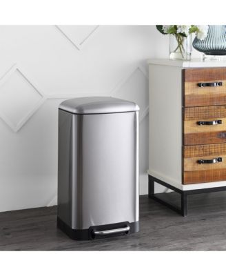 Ashley Rectangular Trash Can with Soft-Close Lid with Mini Trash Can