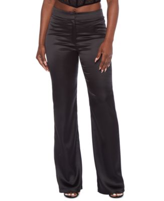 Satin stretch outlet pants