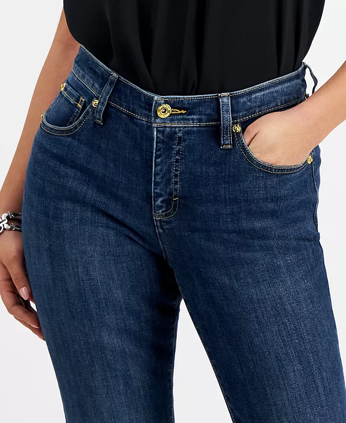 Petite Mid-Rise Flare Denim Jeans - thumbnail 3