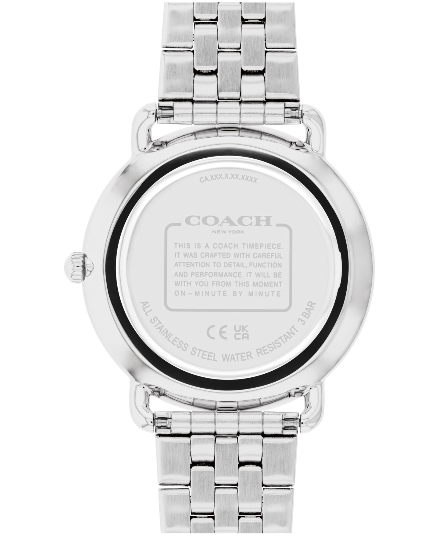 Мужские часы COACH Elliot Silver-Tone Stainless Steel Bracelet Watch 40mm — фото 3