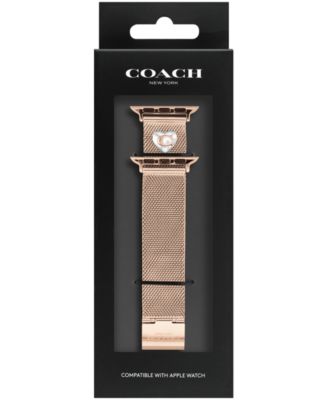 Rose Gold-Tone Stainless Steel Mesh Bracelet for 38, 40, 41mm Apple Watch