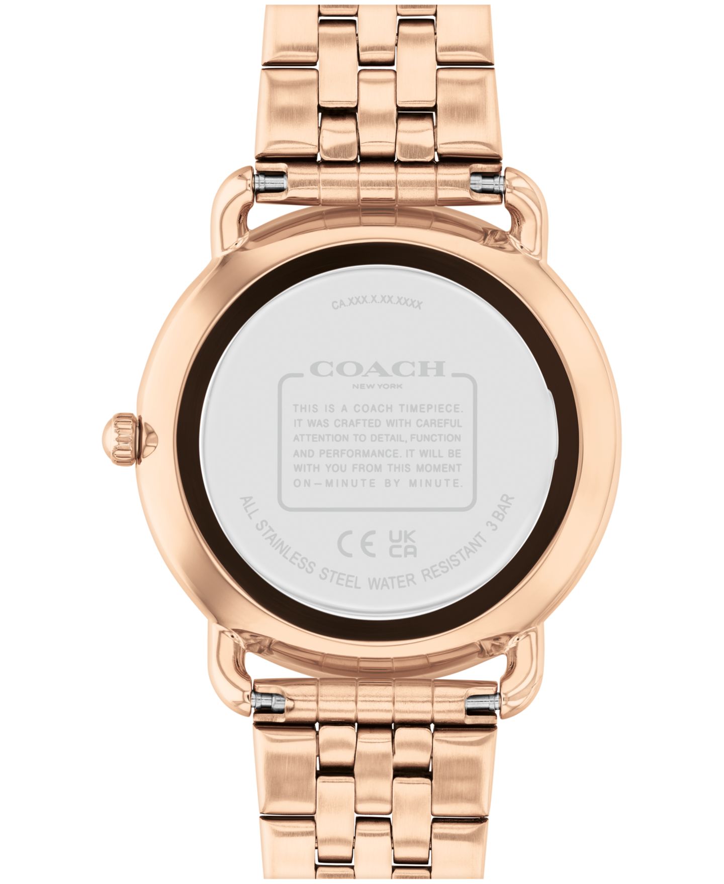 Женские часы COACH Elliot Rose Gold-Tone Stainless Steel Bracelet Watch 36mm — фото 3