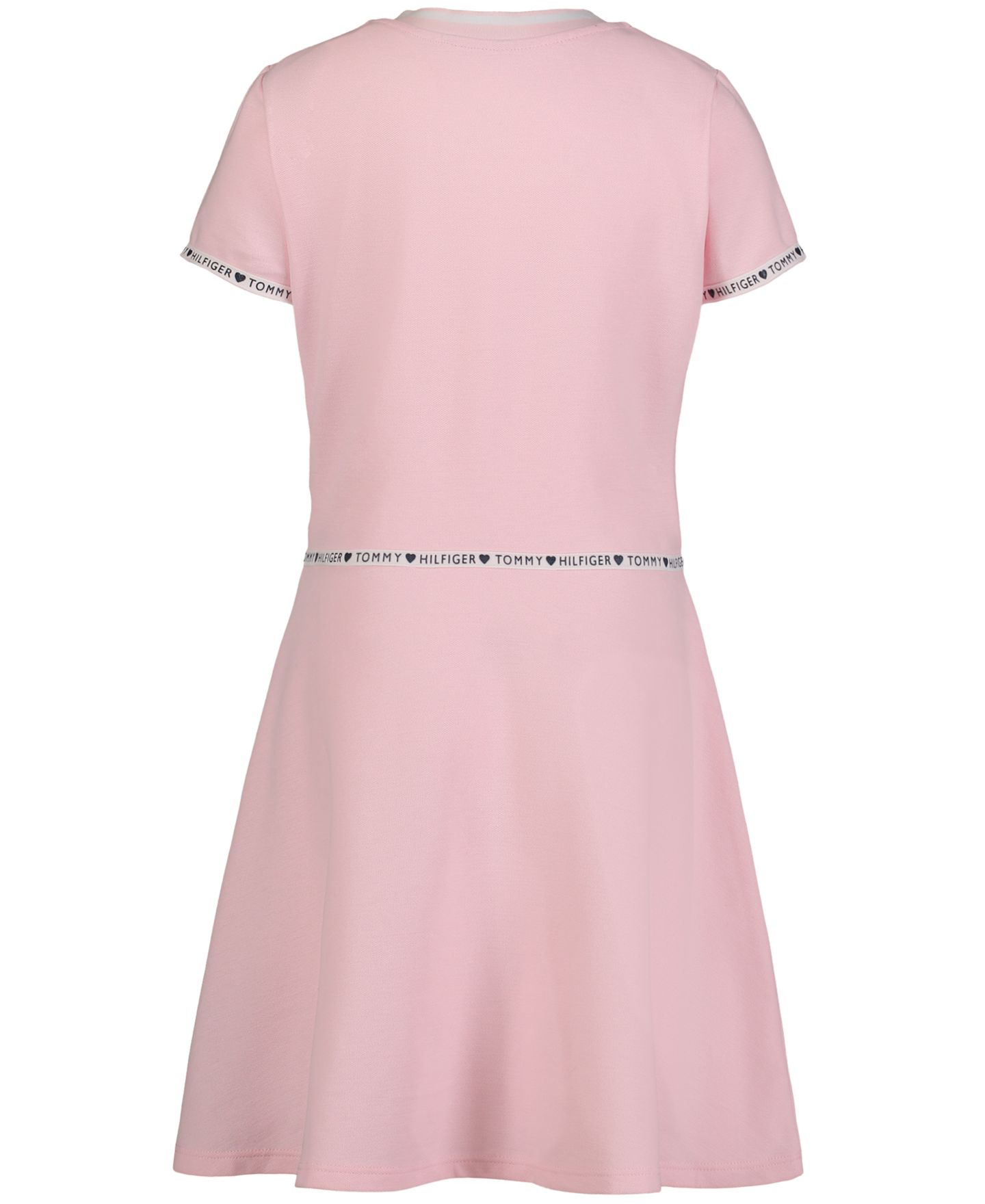 Платье Tommy Hilfiger Quarter Zip Dress для девочек-малышей, цвет: Светлый розовый — фото 2