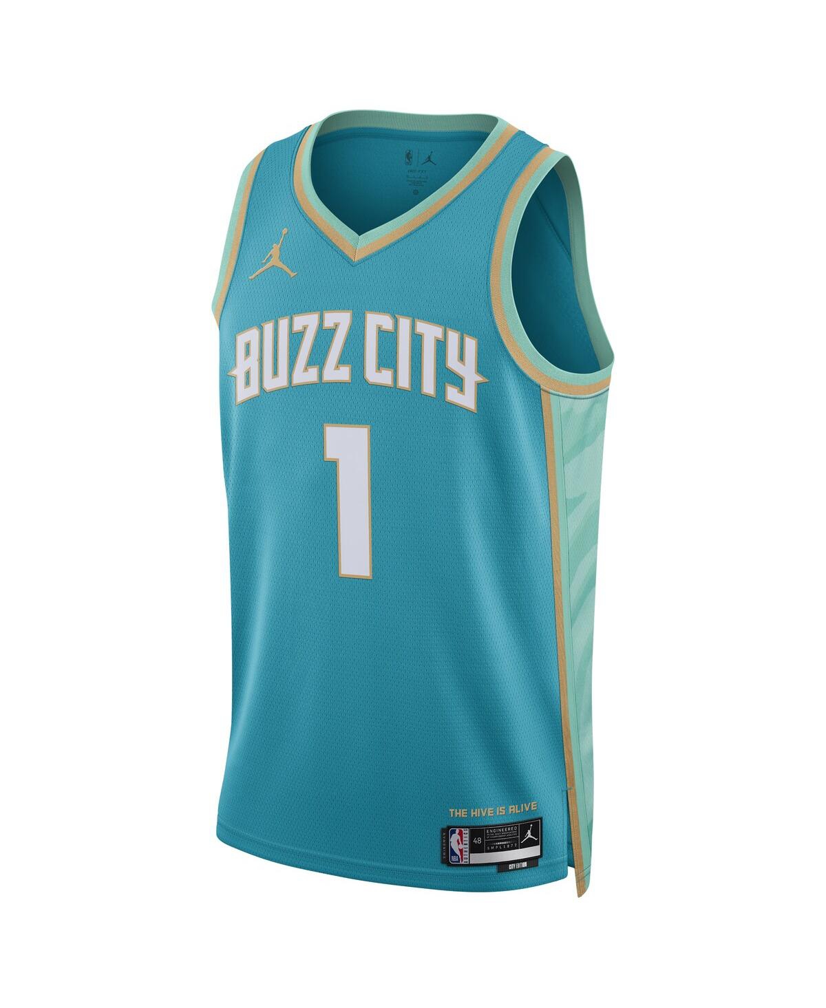Men's and Women's Jordan LaMelo BallCharlotte Hornets 2023/24 Swingman Jersey - City Edition - Teal