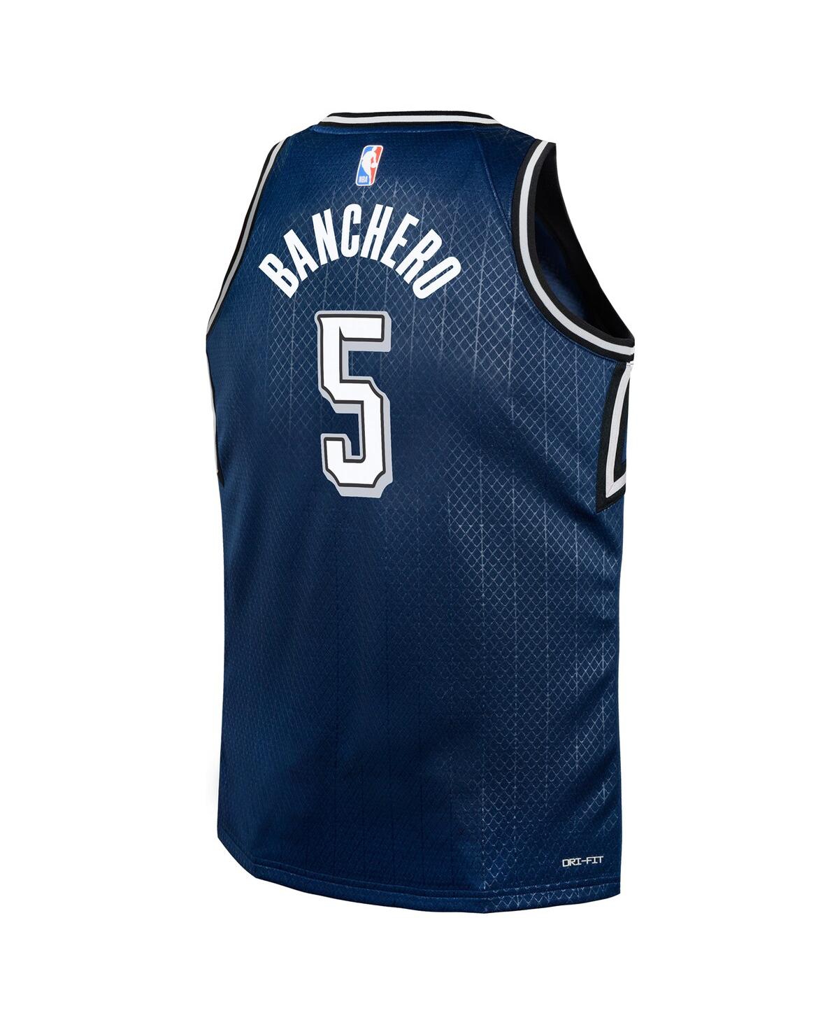 Big Boys Nike Paolo BancheroOrlando Magic 2023/24 Swingman Replica Jersey - City Edition - Navy