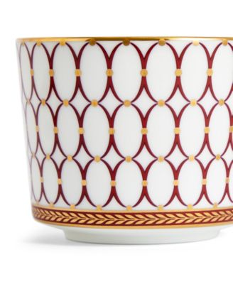 Renaissance Red China Teacup and Saucer