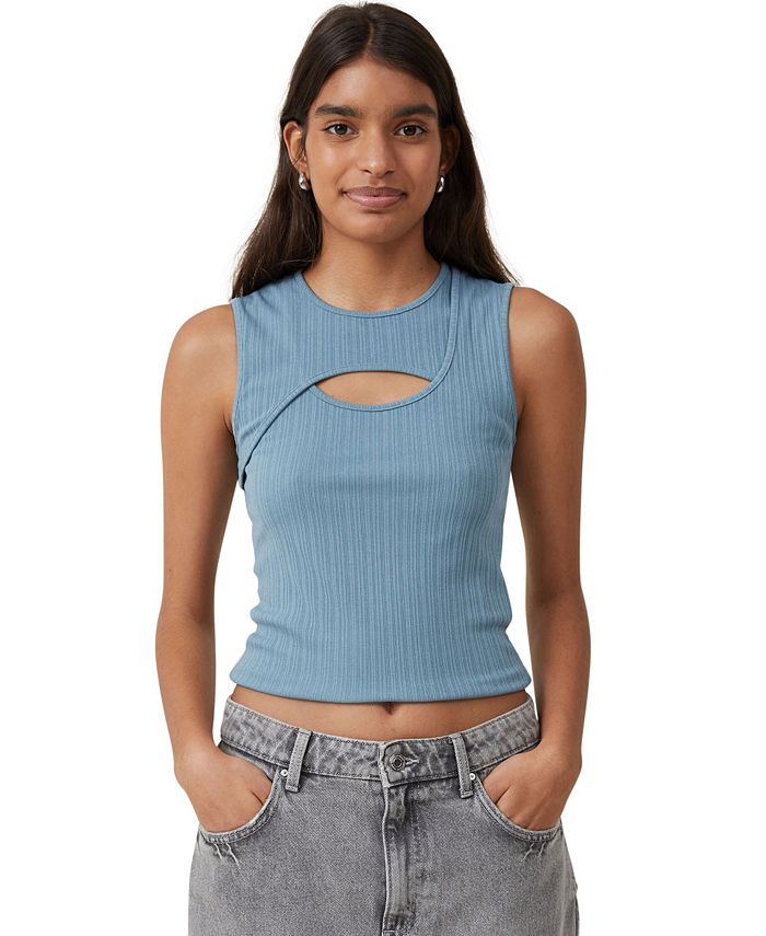 COTTON ON Women's Romy Cut Out Tank Top Macy's