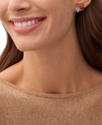 X Willy Wonka Special Edition Women's Gold-Tone Stainless Steel Components Earrings Set