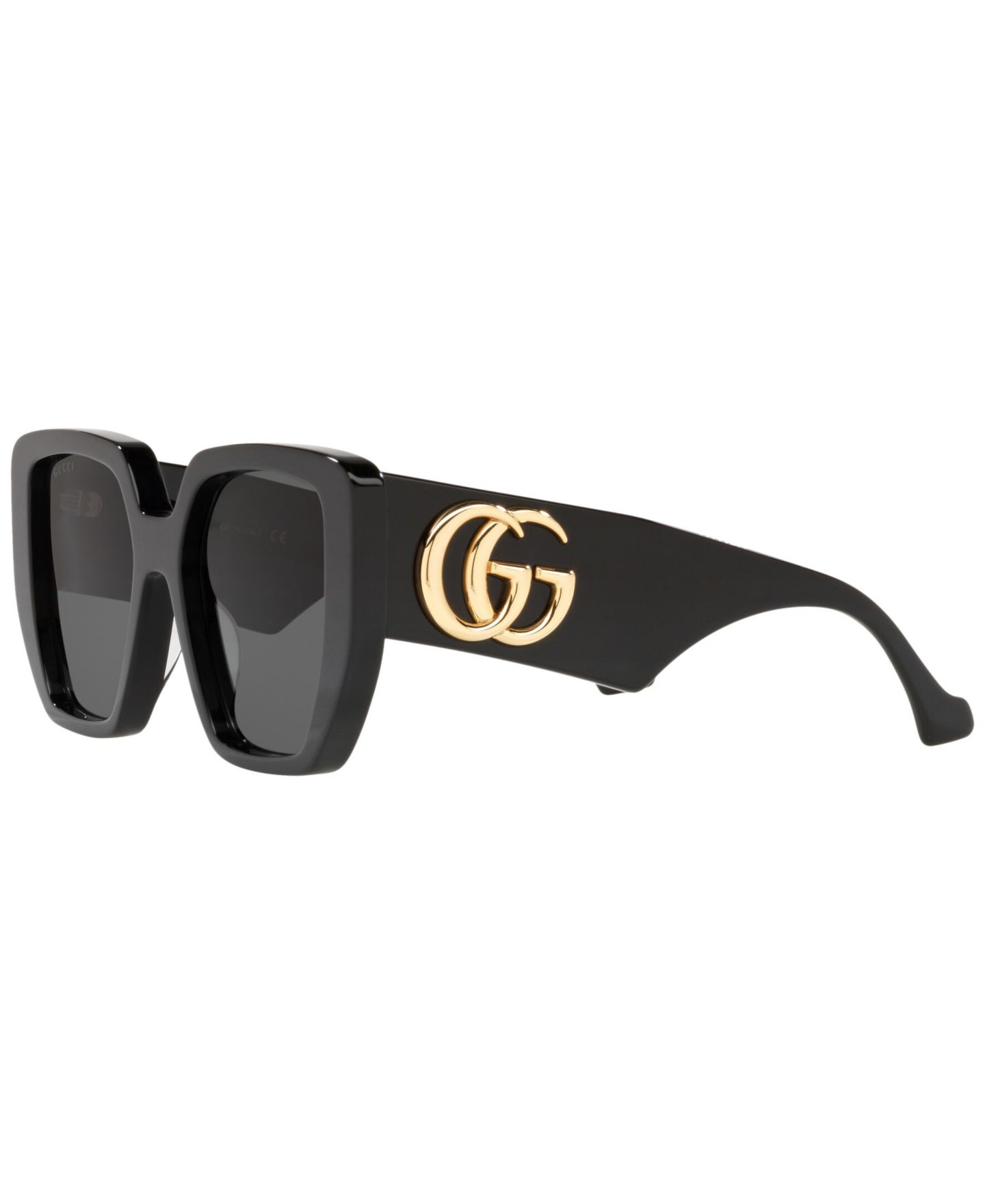 Женские солнцезащитные очки Gucci Sunglasses, GG0956S, цвет: Чёрный медный / Серый однотонный — фото 4