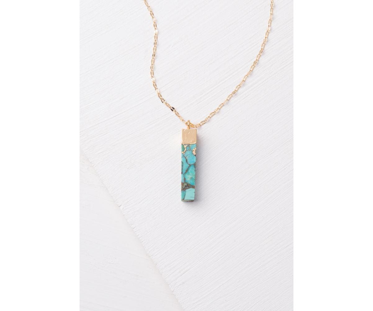 Brayden Turquoise Pendant Necklace - Natural turquoise