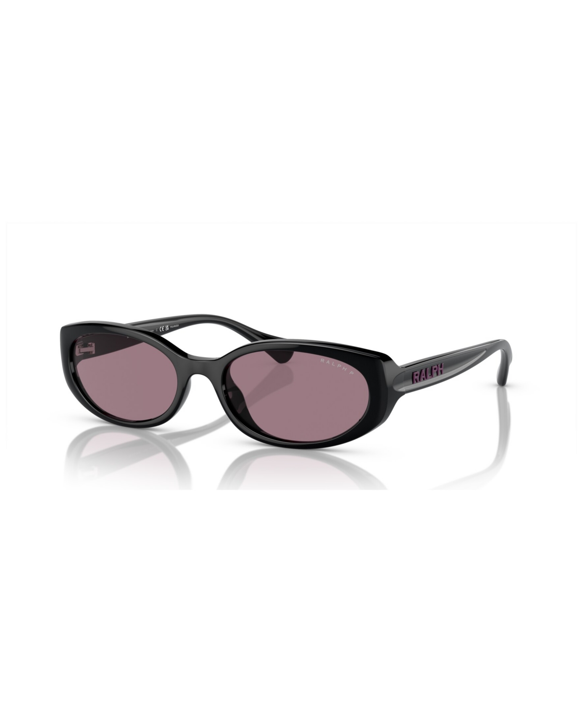 Ralph By Ralph Lauren Women's Polarized Sunglasses, Polar Ra5306u In Shiny Black