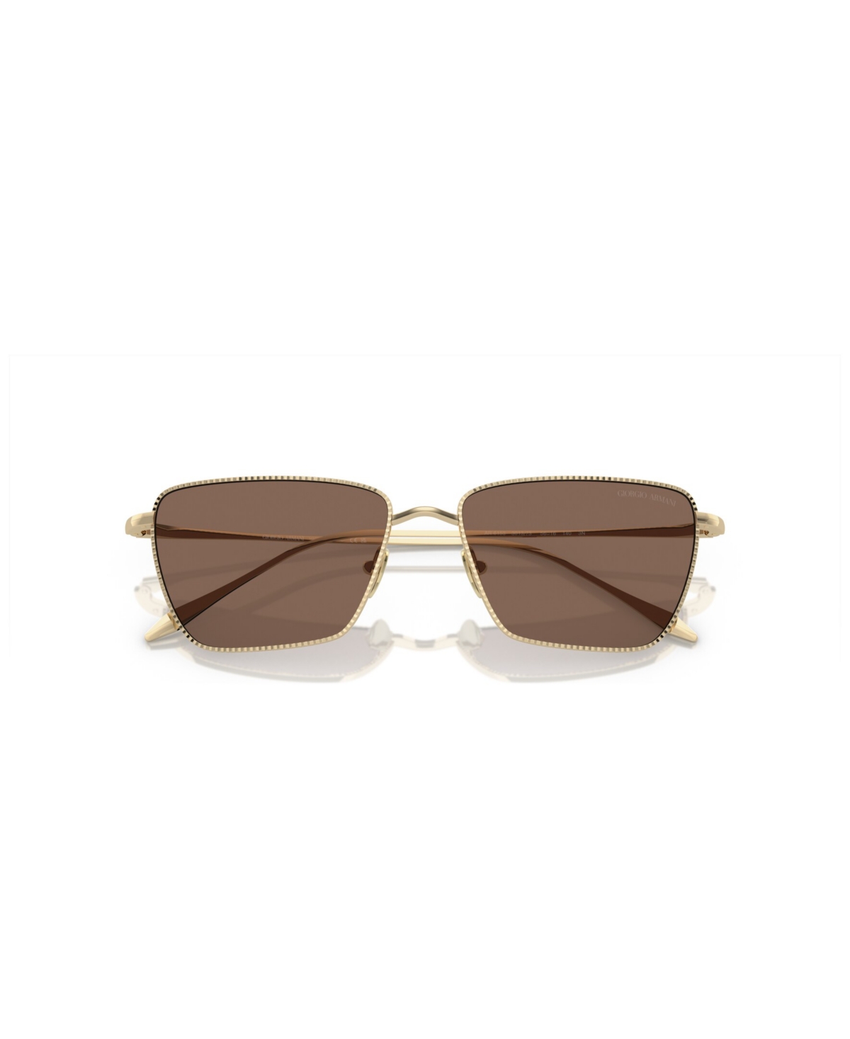 Shop Giorgio Armani Women's Sunglasses Ar6153 In Pale Gold