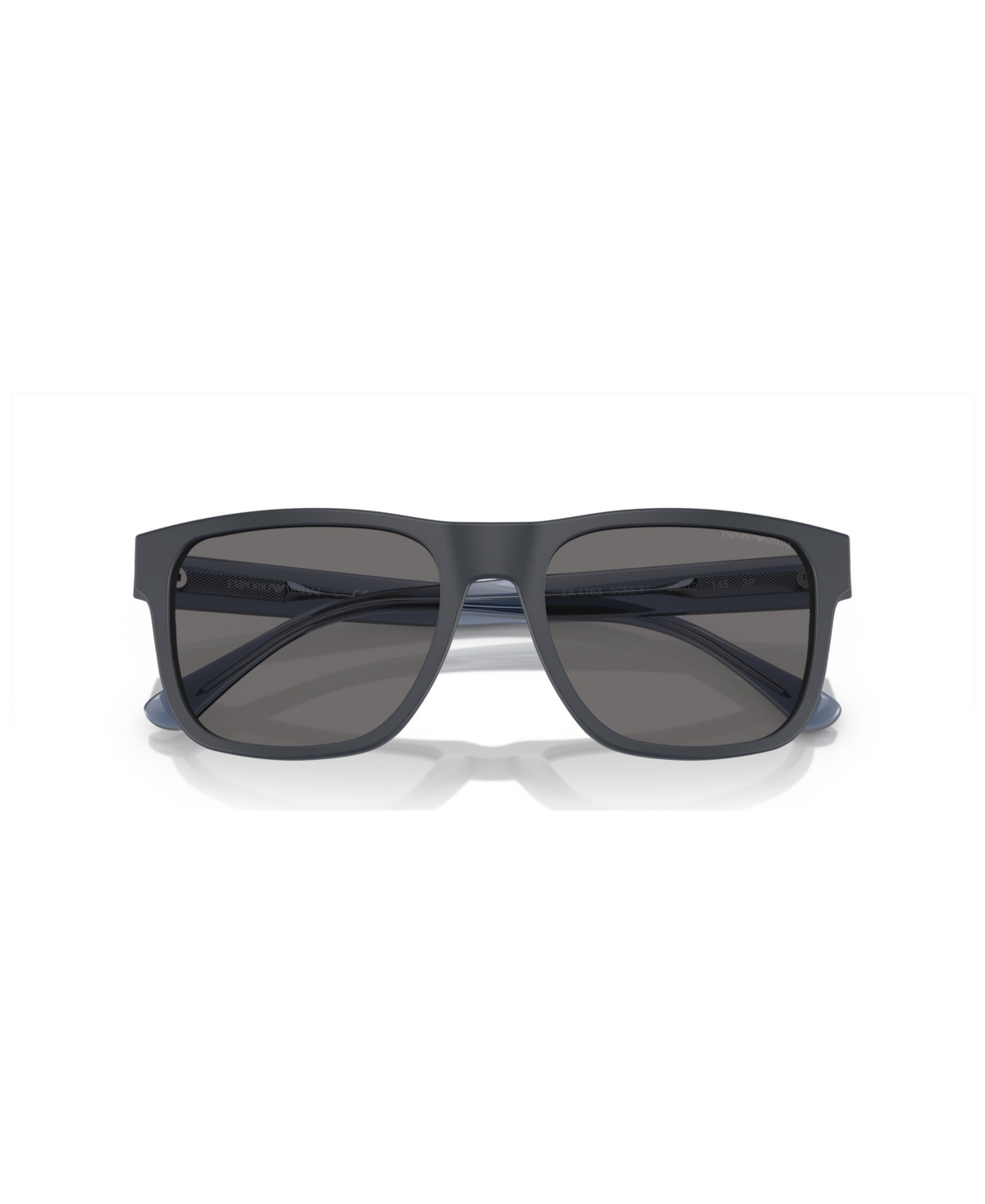Shop Emporio Armani Men's Polarized Sunglasses, Polar Ea4163 In Matte Blue