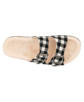 Women's Plaid Footbed Slippers