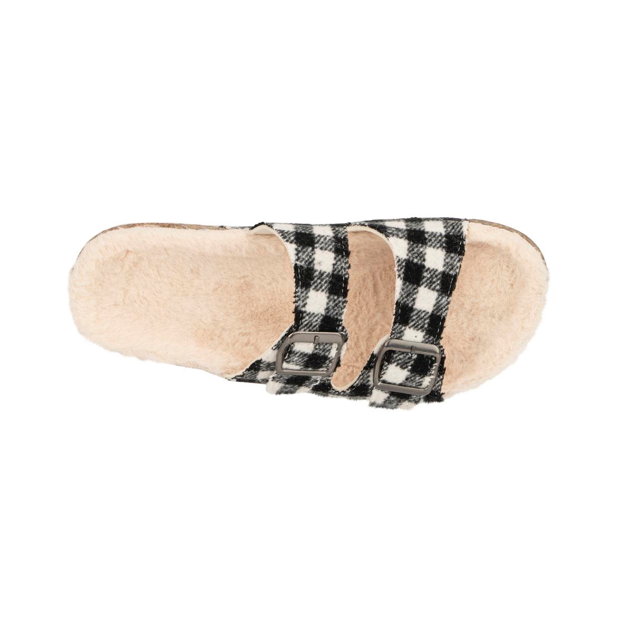 Women's Plaid Footbed Slippers