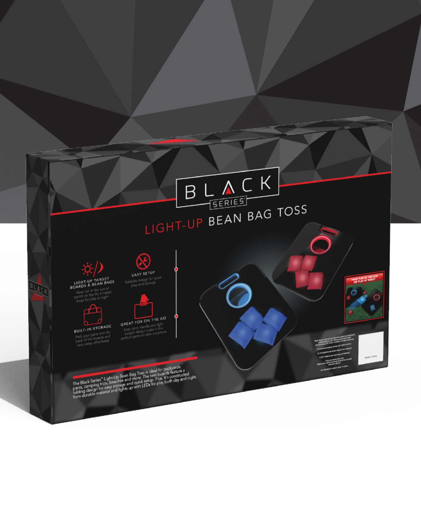 Детские игрушки Black Series Light Up Bean Bag Toss Outdoor Game Set with Boards — фото 7