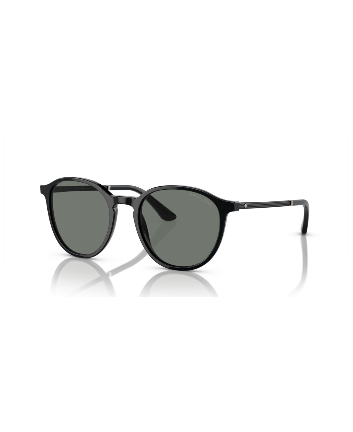 Shop Giorgio Armani Men's Sunglasses Ar8196 In Black