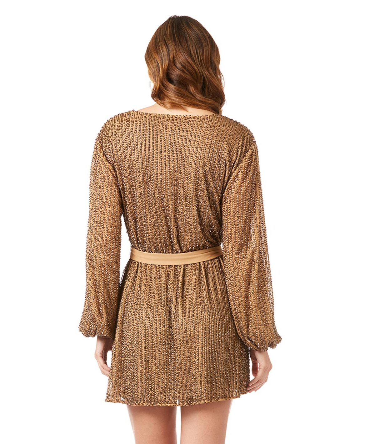 Women's Lara - Long Sleeve Cocktail Wrap Dress
