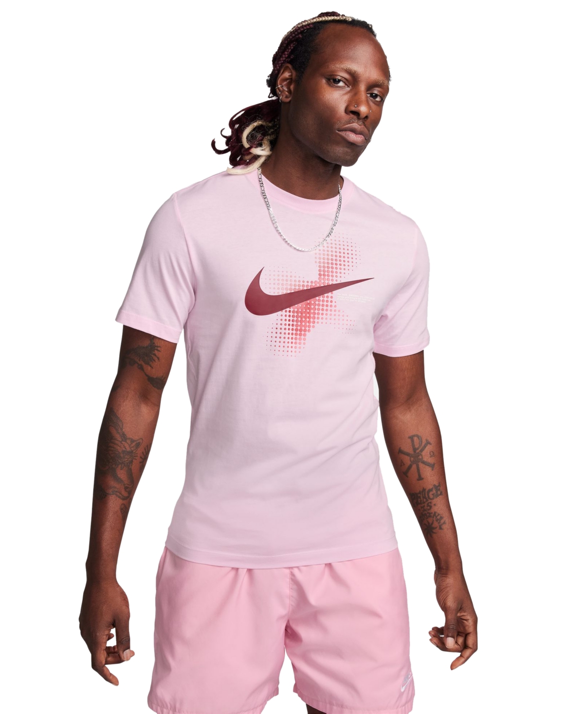Nike pink foam shirt new arrivals