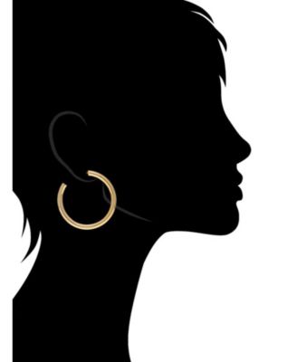 Polished Tube Hoop Earrings