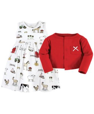 Baby Girls Essential Cotton Dress and Sweater Collection