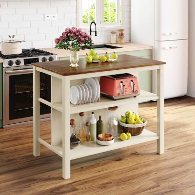 Rustic 45" Kitchen Island and Dining Table