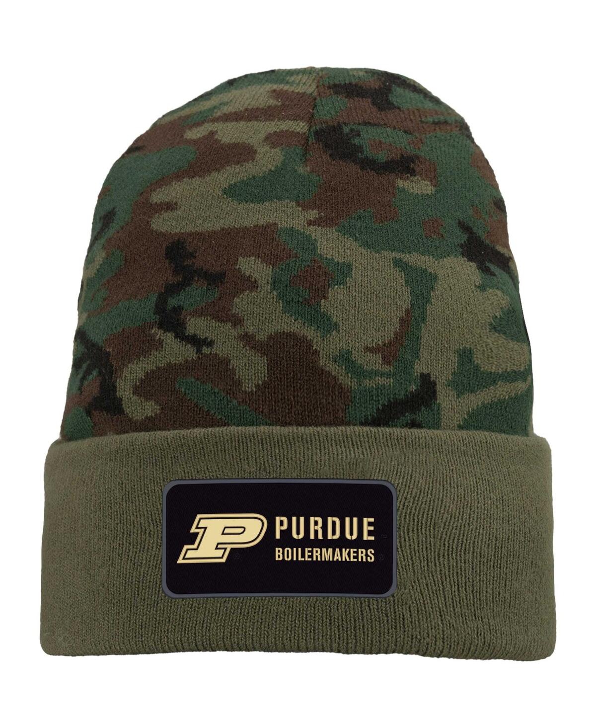 Nike Men's  Camo Purdue Boilermakers Military-inspired Pack Cuffed Knit Hat