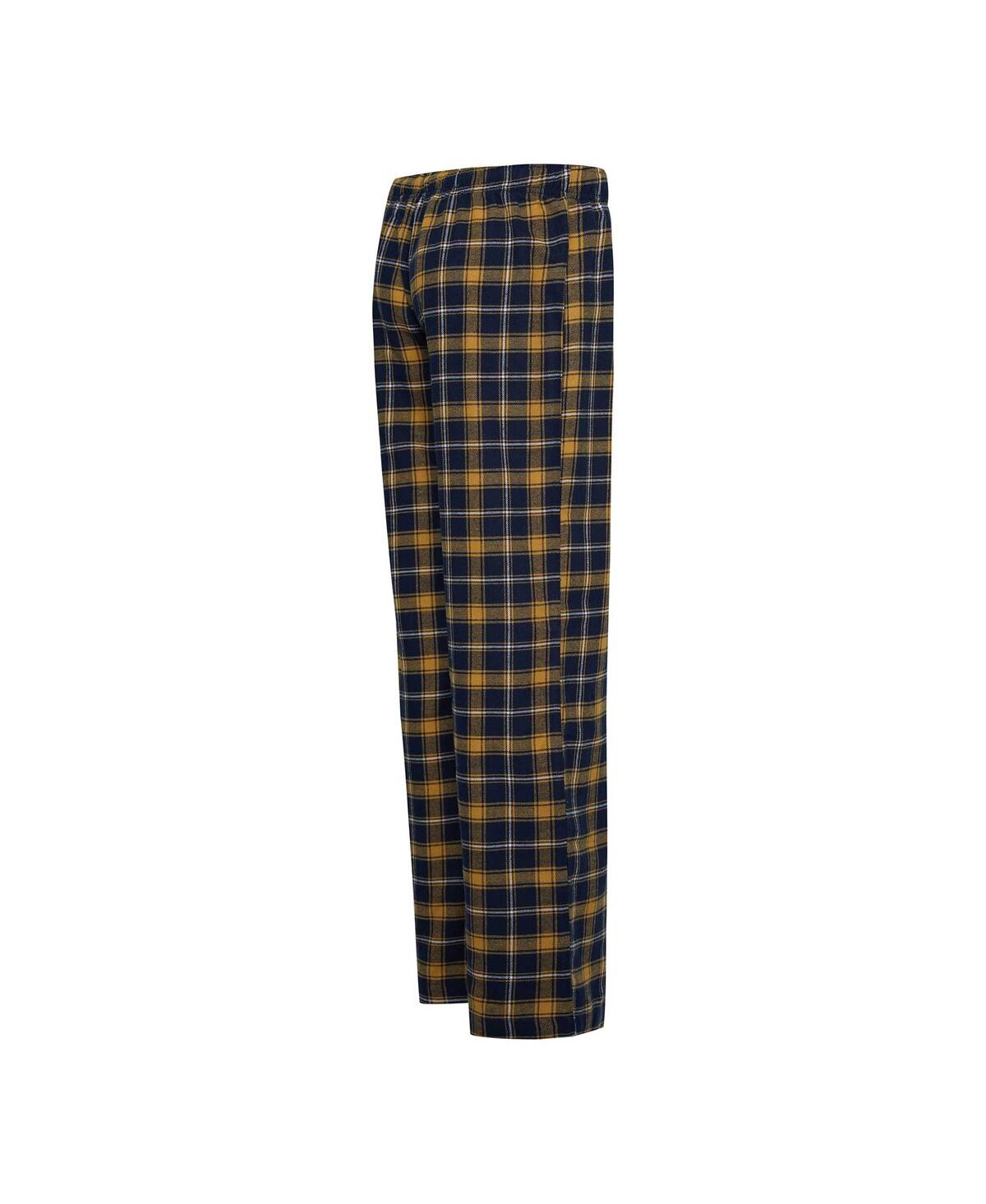Concepts Sport Women's  Navy, Gold Notre Dame Fighting Irish Arctic T-shirt And Flannel Pants Sleep S In Navy,gold