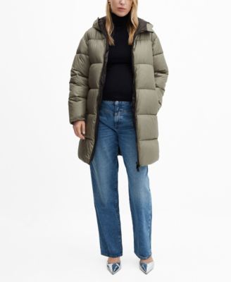 Anorak Puffer Mango MANGO Women's Hooded Padded Anorak Macy's