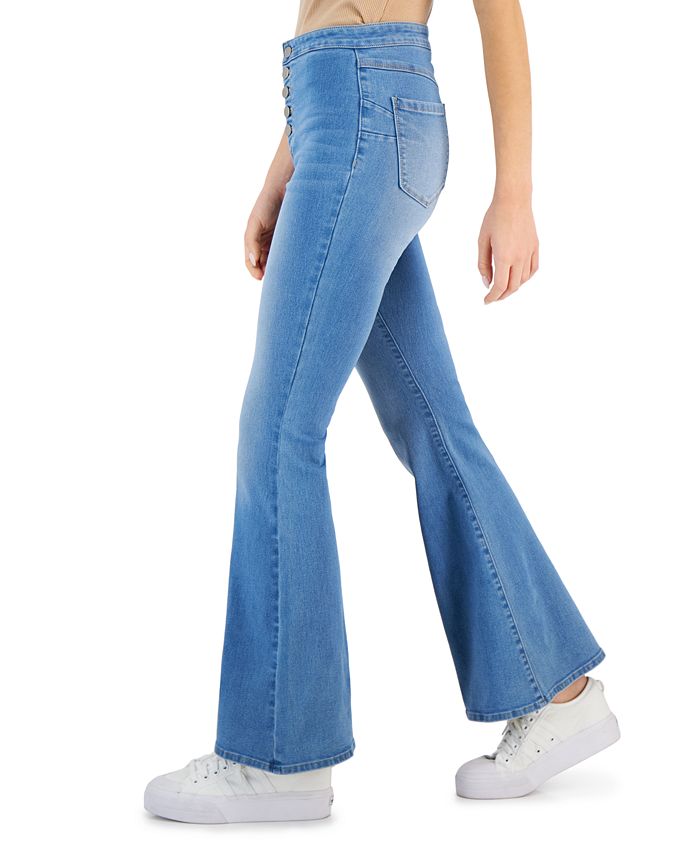 Dollhouse Juniors' Curvy High-Rise Flare-Leg Jeans - Macy's