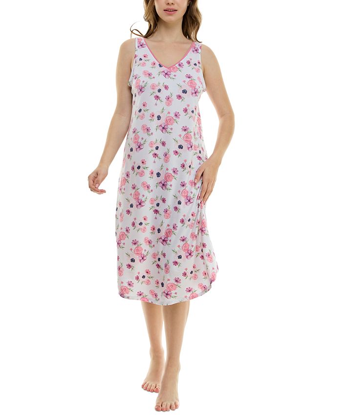 Roudelain Women's Adaline Floral Tank Sleepshirt - Macy's