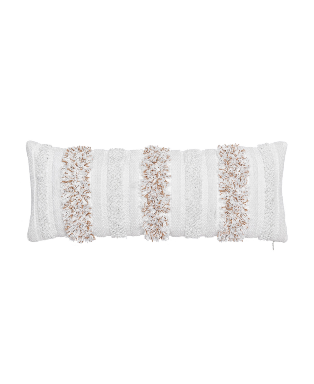White Sand Driftway Lumbar Decorative Pillow, 14" X 40" In Terracotta
