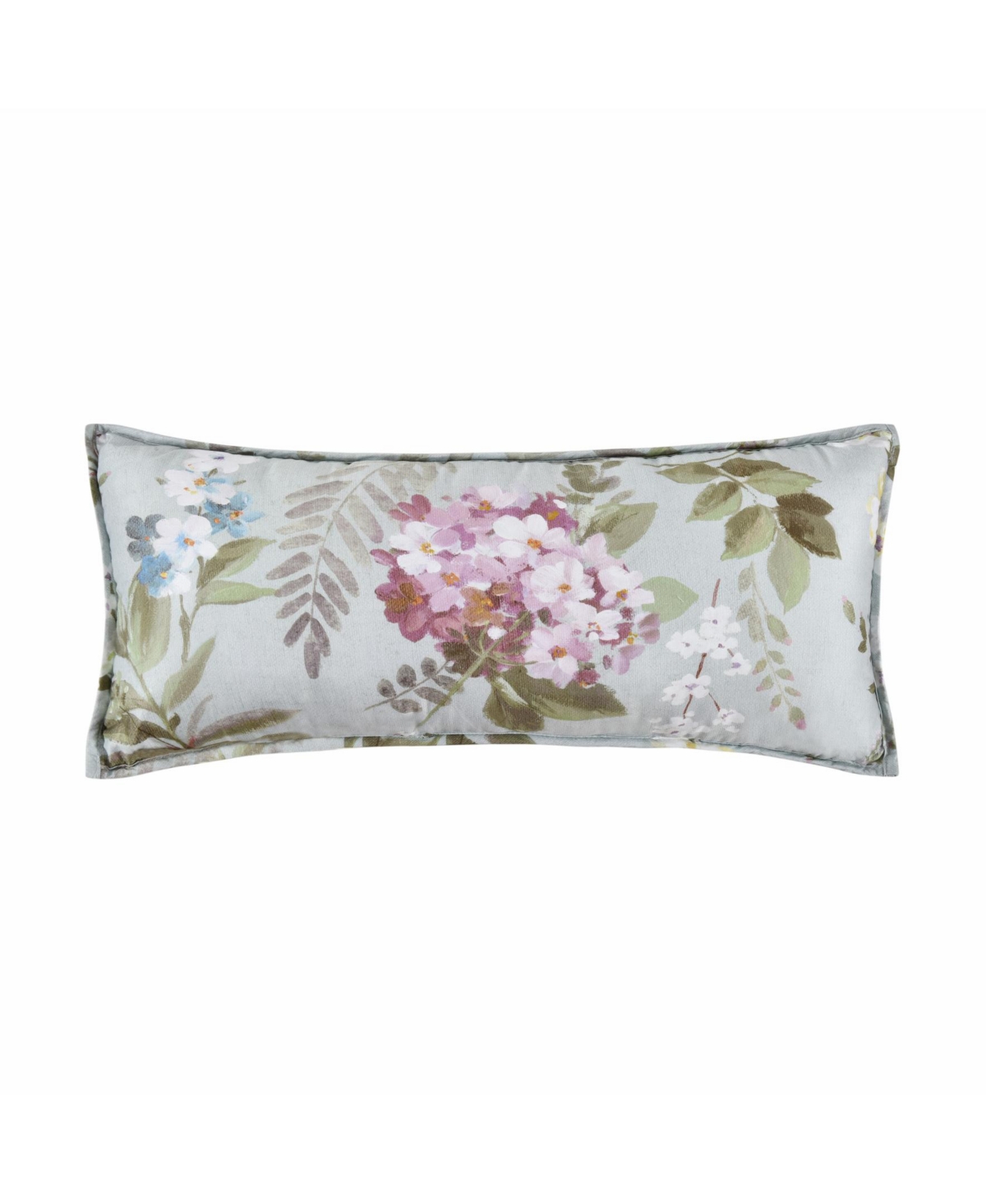 Piper & Wright Sara Quilted Decorative Pillow, 12" X 24" In Sea Foam