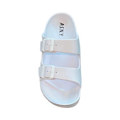 Comfort Slides Double Buckle Adjustable Scooby Flat Sandals