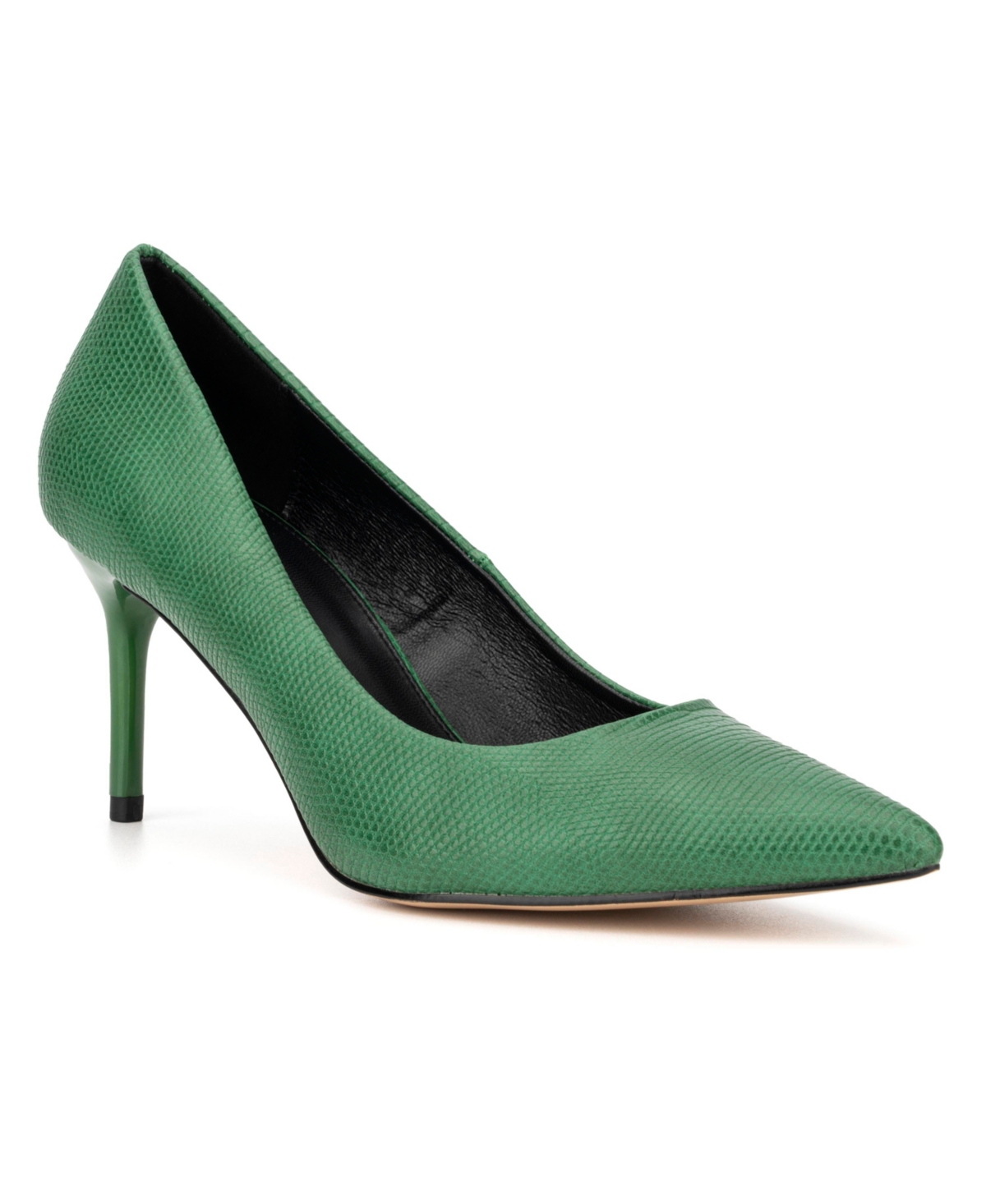 New York And Company Belle Reptile Embossed Pump In Green
