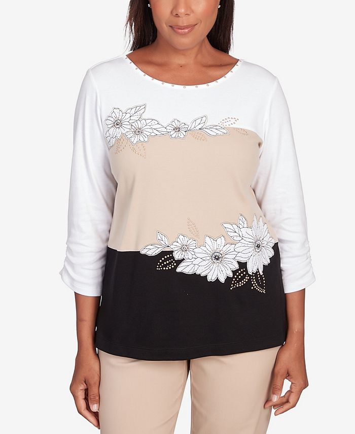 Macys alfred dunner sale petite tops