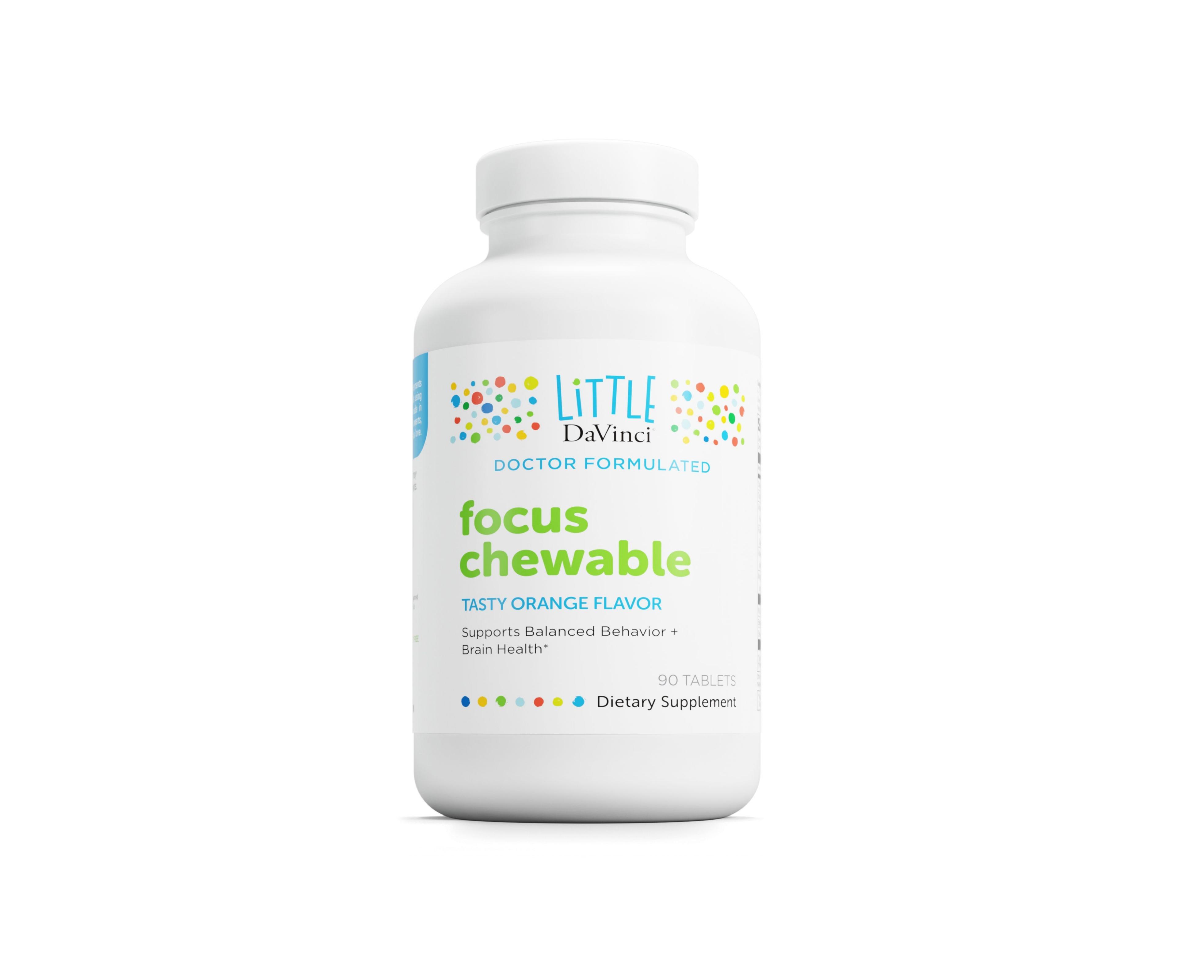 DaVinci Laboratories DaVinci Labs Focus Chewable - Supplement to Support Behavior, Brain Health, and Immune Health for Kids