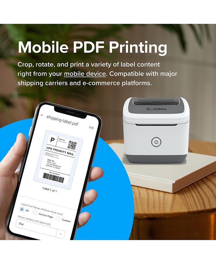 ZEBRA ZSB Series Thermal Label Printer Label Printer for ZSB Label