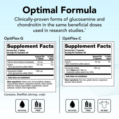 OptiFlex Complete Glucosamine & Chondroitin Joint Health Supplement |90 Day Supply